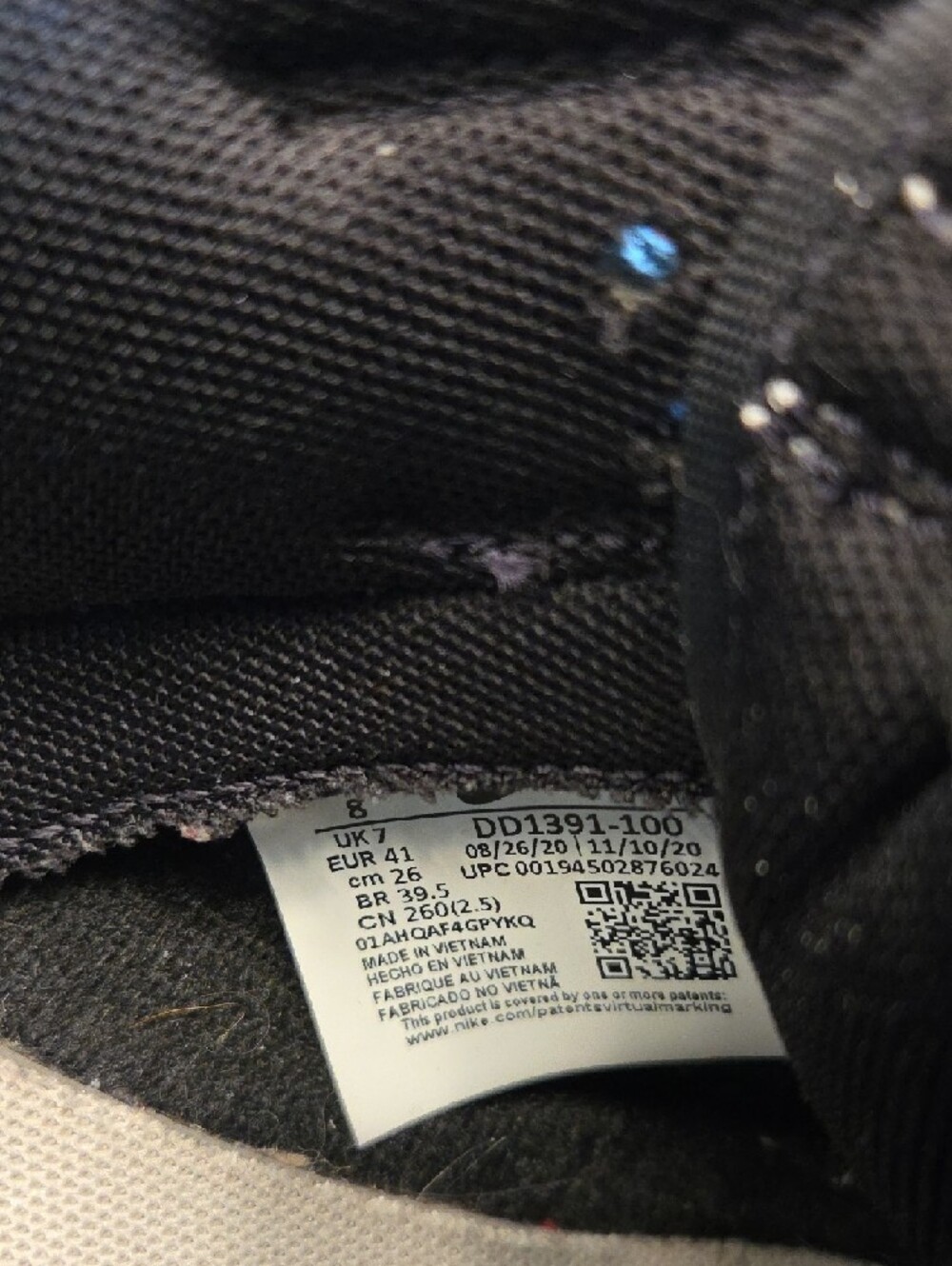 Nike Dunks Panda. Size 8 Men's - Picture 8 of 8